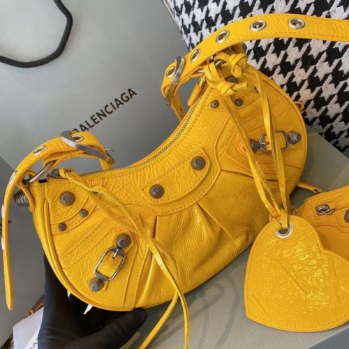 Balenciaga MUJER LE CAGOLE BOLSO DE HOMBRO MEDIANO EN AMARILLO 27541