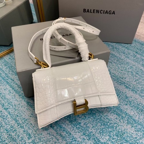 Balenciaga Hourglass XS Top Handle Bag 28331S blanco