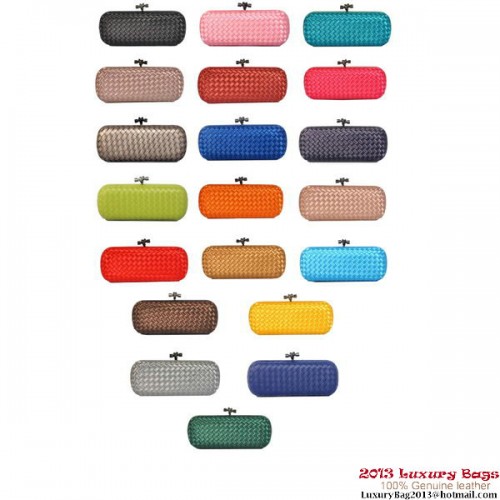 Bottega Veneta 8651L Intrecciato Silk Stretch Knot Clutches