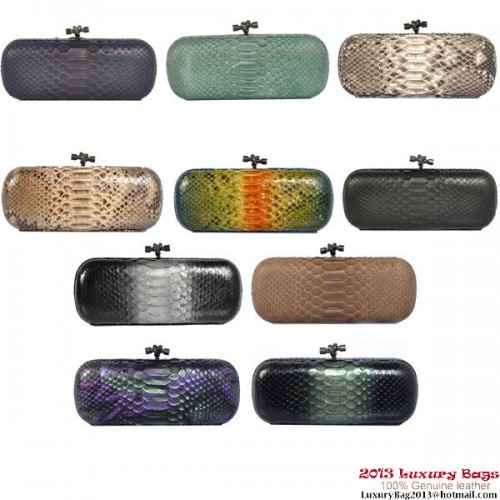 Bottega Veneta 8651L Bolsos de mano con nudo de piel de pitón