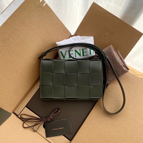 Bottega Veneta CASSETTE BOLSA 578004 Verde oscuro