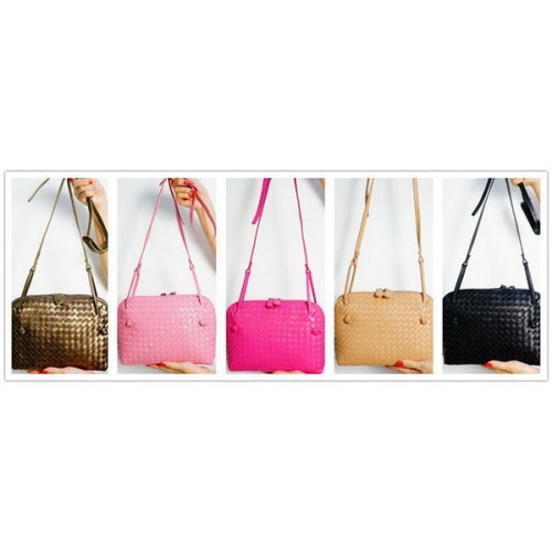 Bottega Veneta Bandolera de napa intrecciato bicolores BV9610