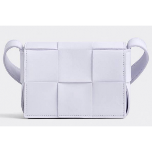 Bottega Veneta CASSETTE Mini Intreccio bandolera de piel 666688 MIRTH WASHED