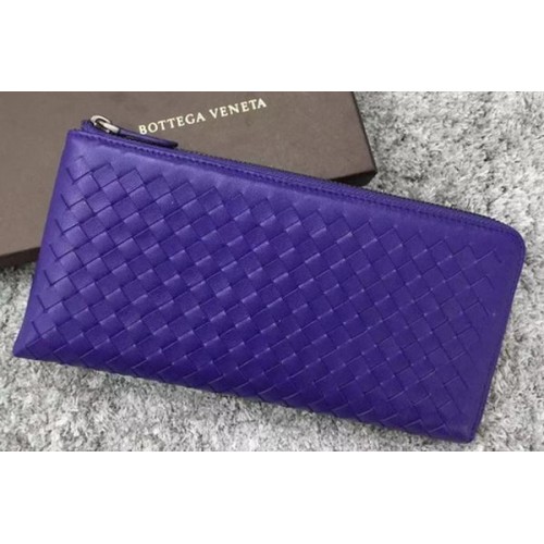Bottega Veneta Intrecciato Leather Clutch BV144077 Violeta