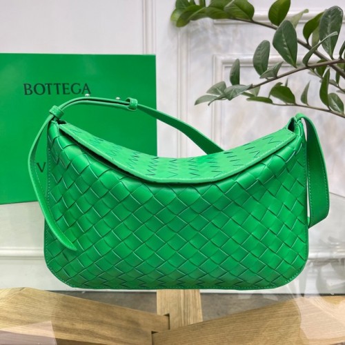 Bottega Veneta Intreccio bandolera de piel 690226 Periquito