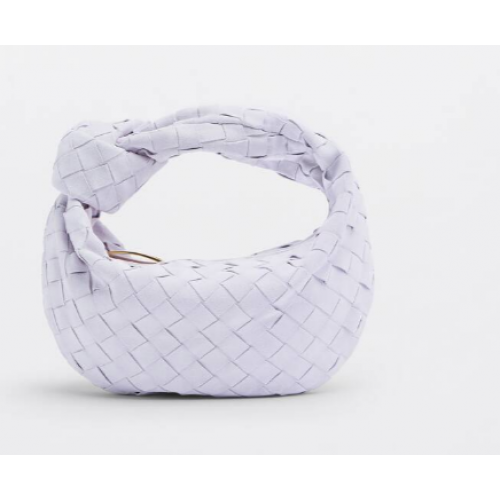 Bottega Veneta Mini bolso con asa superior de ante intrecciato 651876V1 Mirth Washed