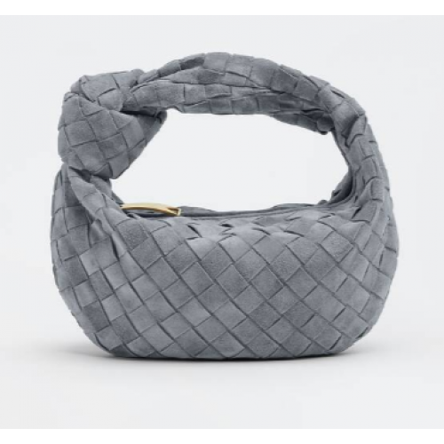 Bottega Veneta Mini bolso con asa superior de ante intrecciato 651876V1 THUNDER