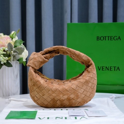 Bottega Veneta Mini bolso de asa superior de ante intrecciato 651876V1 marrón