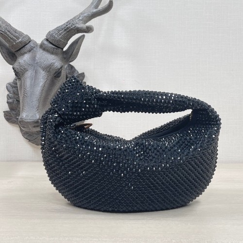 Bottega Veneta Mini con cristales artificiales JODIE 651876V negro