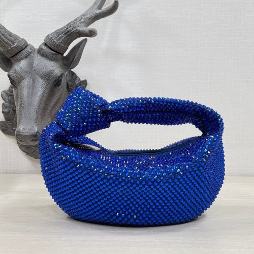 Bottega Veneta Mini con cristales artificiales JODIE 651876V azul