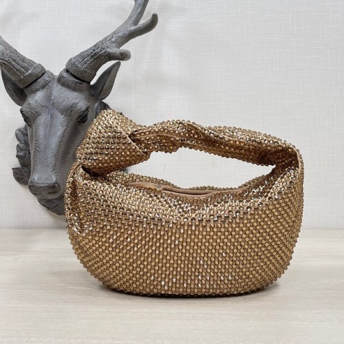 Bottega Veneta Mini con cristales artificiales JODIE 651876V oro