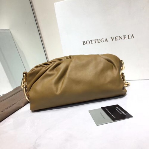 Bottega Veneta Nappa piel de cordero suave Bolso de hombro 620230 Caqui