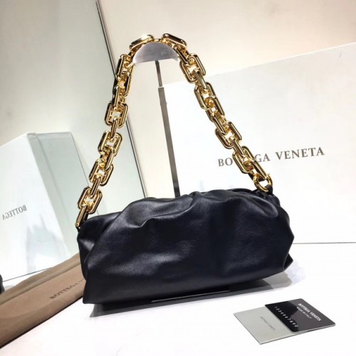 Bottega Veneta Nappa piel de cordero suave bolso de hombro 620230 negro