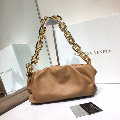 Bottega Veneta Nappa piel de cordero suave Bolso de hombro 620230 marrón