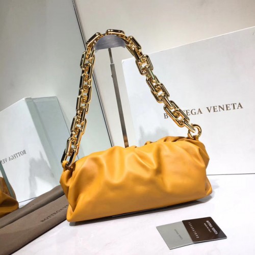 Bottega Veneta Nappa piel de cordero suave Bolso de hombro 620230 amarillo