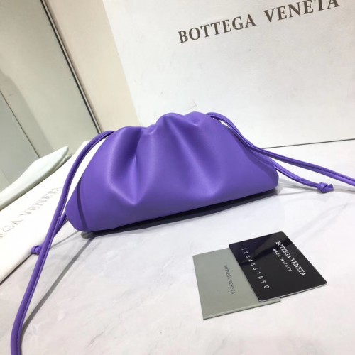 Bottega Veneta Nappa piel de cordero suave bolso de hombro 98057 púrpura