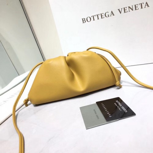Bottega Veneta Nappa piel de cordero suave bolso de hombro 98057 amarillo