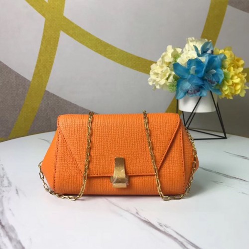 Bottega Veneta Original Leather Mini Chain Bag BV6700 Naranja