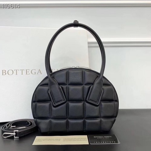 Bottega Veneta Original Woven Leather Square Shell Bag BV67130 Negro