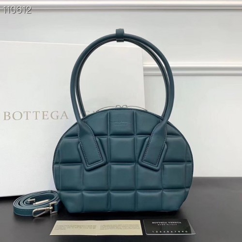 Bottega Veneta Original Woven Leather Square Shell Bag BV67130 Verde