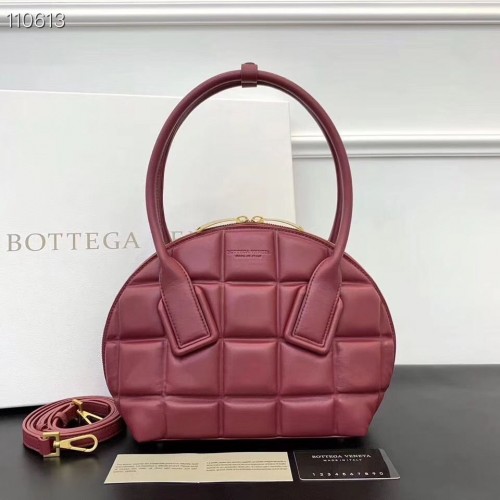 Bottega Veneta Original Woven Leather Square Shell Bag BV67130 Vino