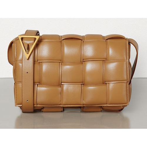 Bottega Veneta BOLSA DE CASSETTE ACOLCHADA 591970 CARAMELO