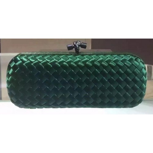 Bottega Veneta STRETCH Knot Knot Sheepskin Leather Clutch BV8651 Verde