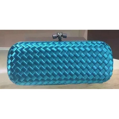 Bottega Veneta STRETCH Knot Knot Sheepskin Leather Clutch BV8651 SkyBlue