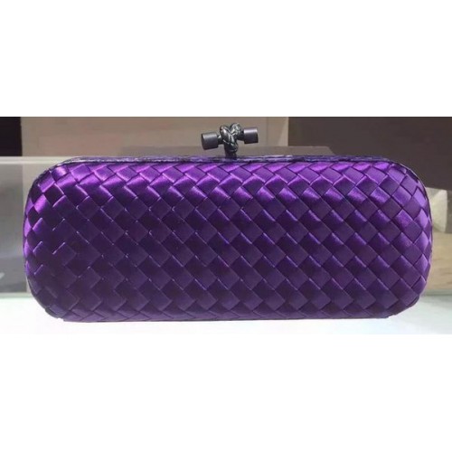 Bottega Veneta STRETCH Knot Knot Sheepskin Leather Clutch BV8651 Violeta