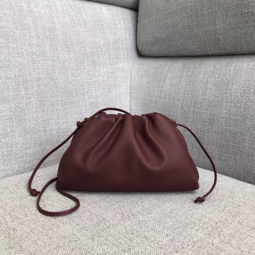 Bottega Veneta Sheepskin Handble Bag Bolso de hombro 1189 Crimson