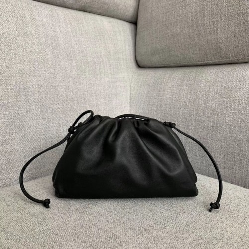 Bottega Veneta Sheepskin Handble Bag Bolso de hombro 1189 negro