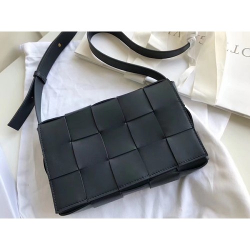 Bottega Veneta Piel De Oveja Tejiendo Cuero Original 578004 Azul Marino