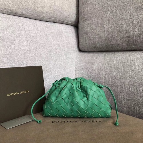Bottega Veneta Piel De Oveja Tejiendo Cuero Original BV3693 Verde