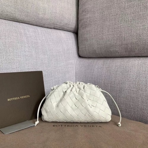 Bottega Veneta Piel De Oveja Tejiendo Cuero Original BV3693 Blanco