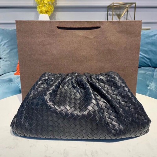 Bottega Veneta Piel De Oveja Tejiendo Cuero Original BV3694 Negro