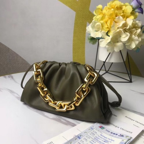 Bottega Veneta EL MINI BOLSILLO DE CADENA 620229 MOSTAZA