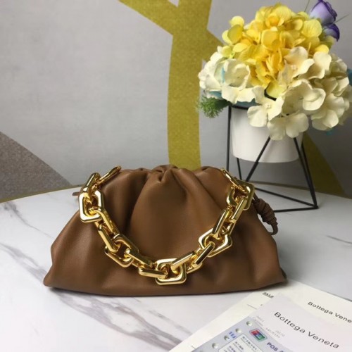 Bottega Veneta EL MINI BOLSILLO DE CADENA 620229 marrón