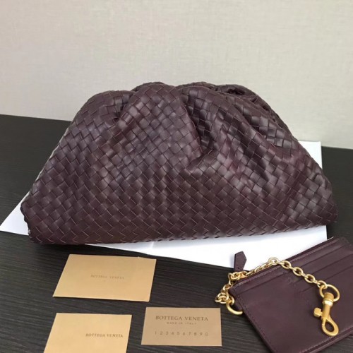 Bottega Veneta Weave Clutch bag 585853 morado oscuro