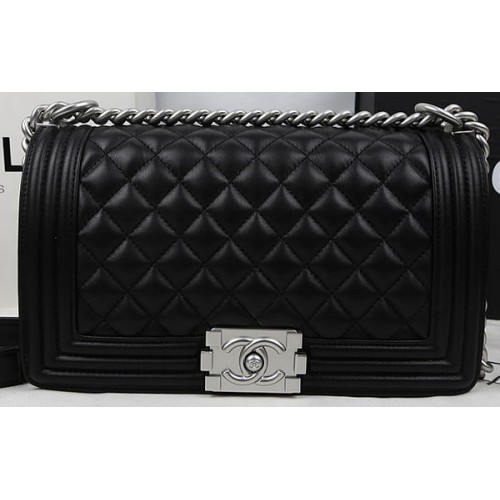 Boy Chanel Flap Bag Original Piel De Becerro A67025 Negro
