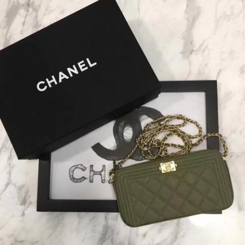Bolso Boy Chanel Flap Patrón Cannage Original CHA3369 Caqui