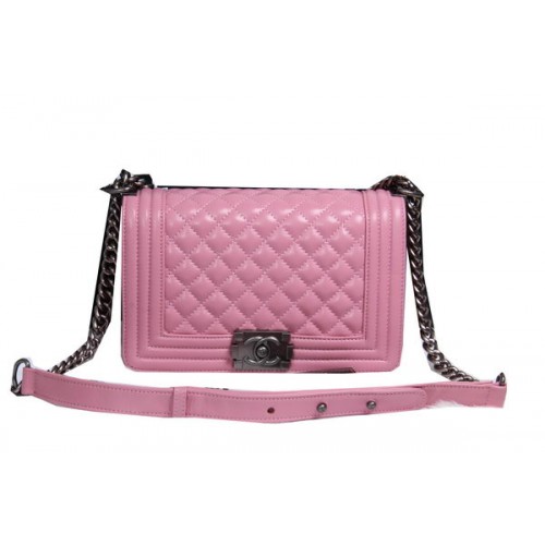 Boy Chanel Flap Bandolera Piel Oveja CHA2068 Rosa