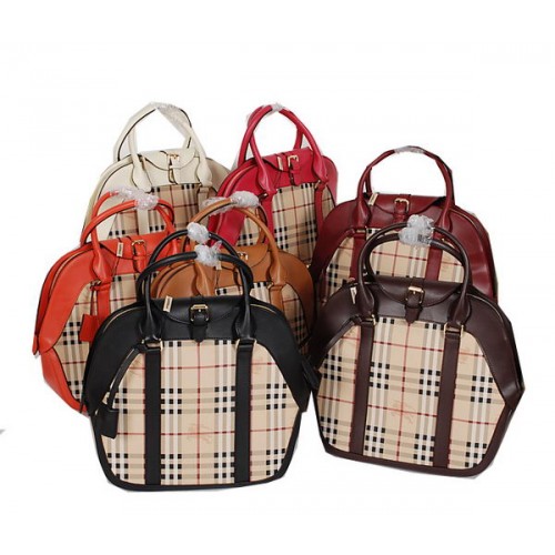 BurBerry Haymarket Check Saddlestitch bolso de hombro B6521