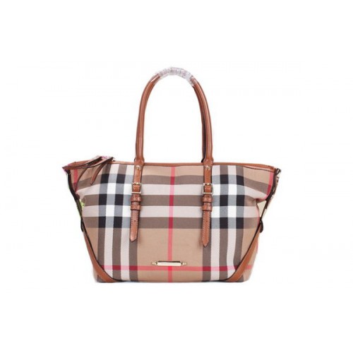 BurBerry House Check Saddlestitch Bolso de hombro B20551 Trigo