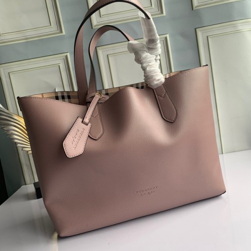 Bolso de hombro de cuero BurBerry 6351 rosa