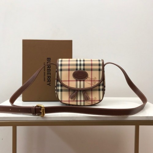 BurBerry Bolso de hombro de cuero 80113 Trigo