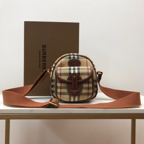 BurBerry Bolso de hombro de cuero 80115 Trigo