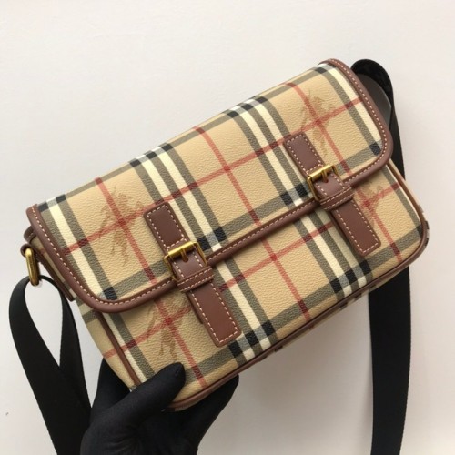 BurBerry Bolso de hombro de cuero 80119 Trigo