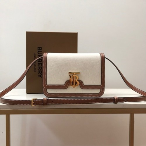 BurBerry Bolso de hombro de cuero 80146 marrón