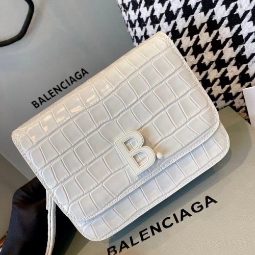 Bolso de hombro de cuero BurBerry 80195 blanco