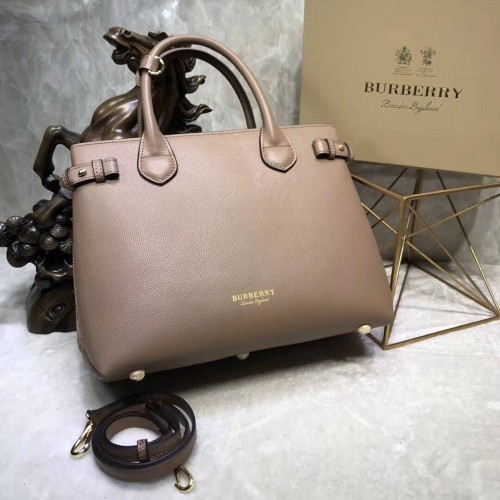 Bolso tote de cuero BurBerry 5559 albaricoque